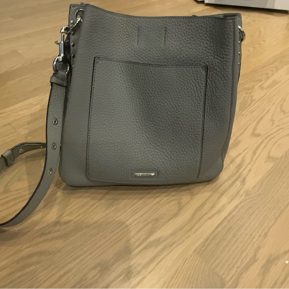 Rebecca Minkoff Gray Pebble Leather Handbag